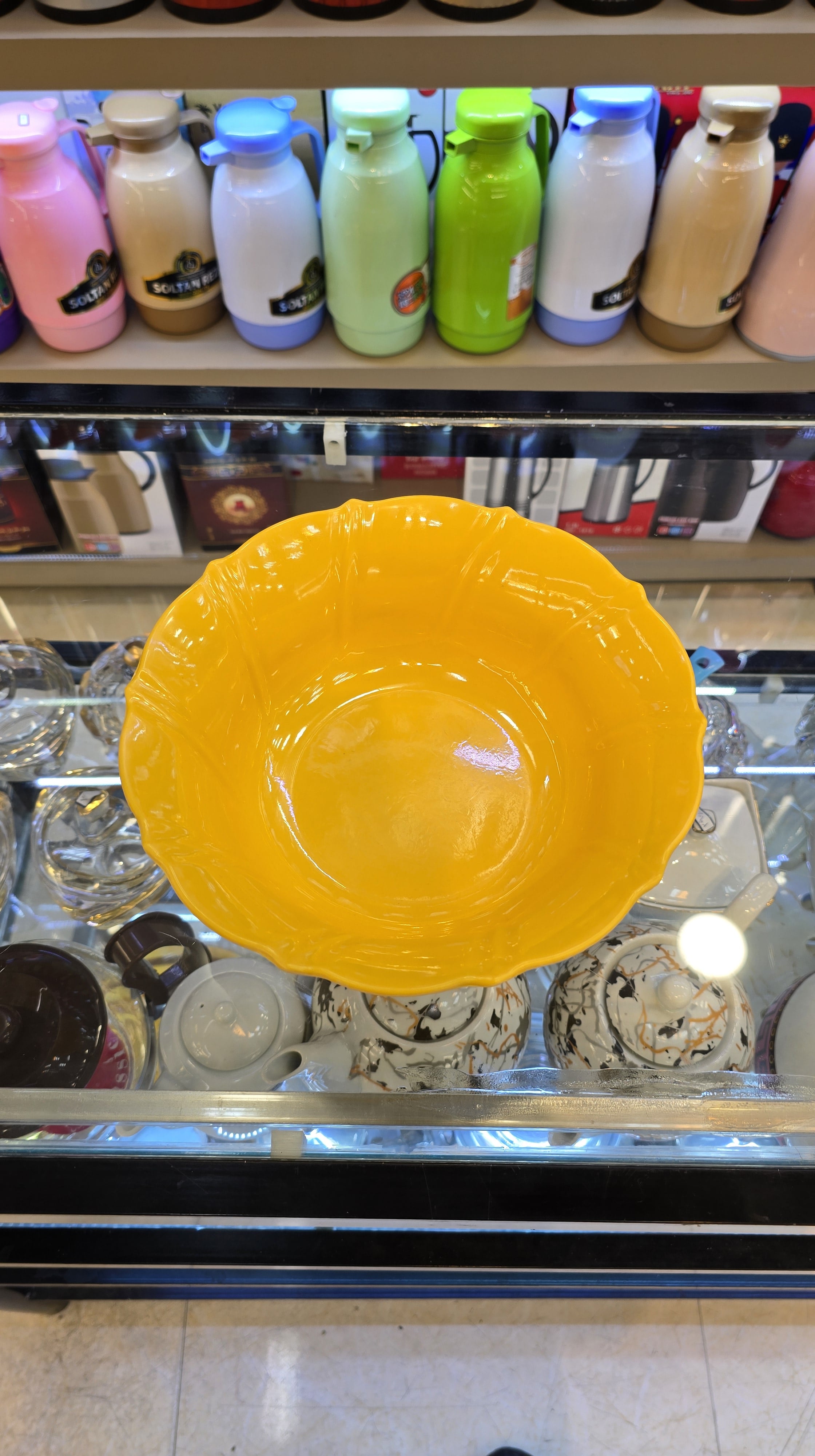 کاسه سالادخوری بزرگ ملامین اوپال جام زرد