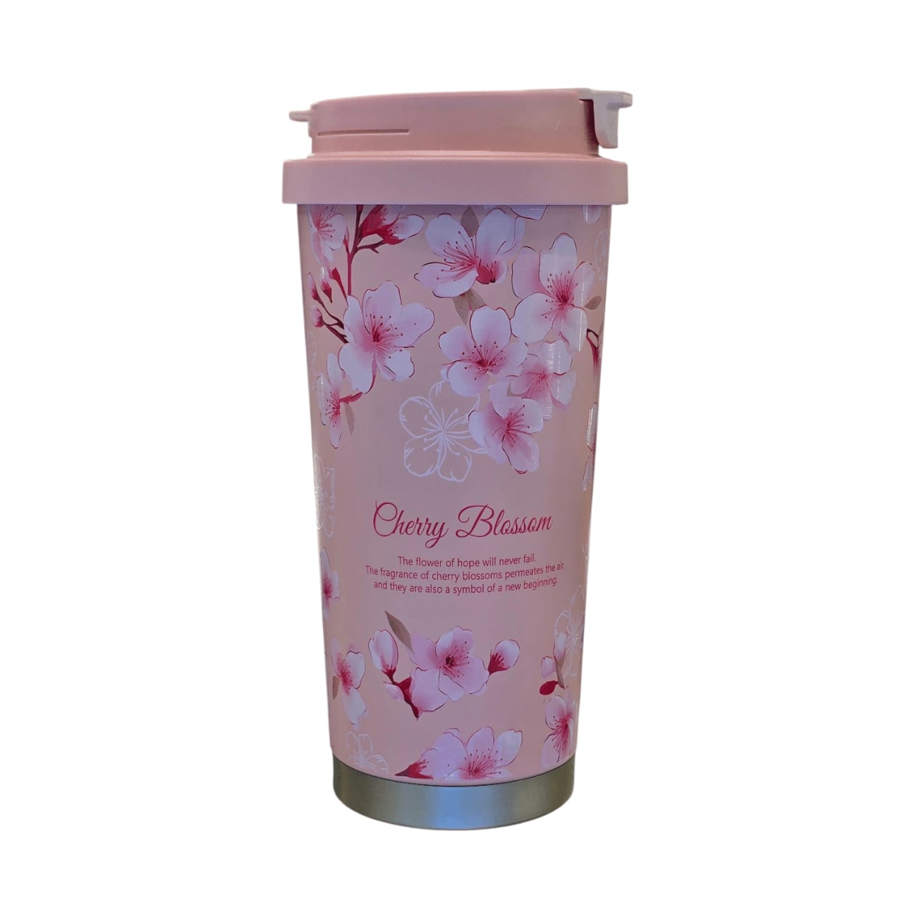 تراول ماگ استیل 560 میل سیتارایوری (ماگ سفری) صورتی گلدار