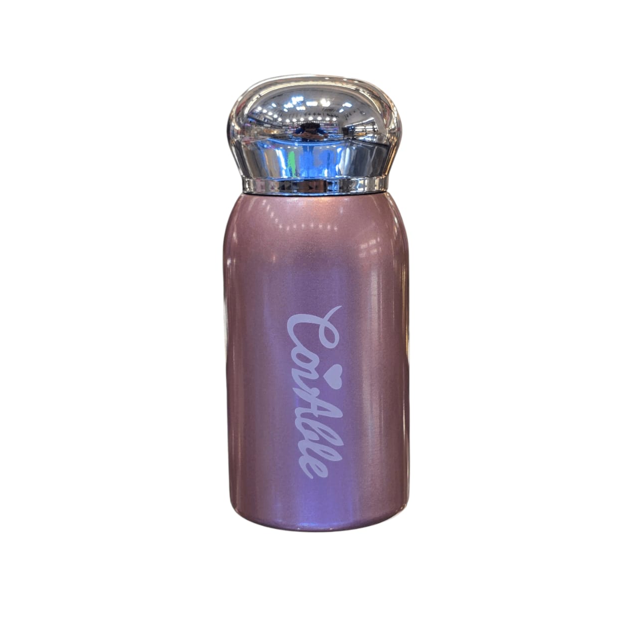 تراول ماگ استیل مینی 180 میل صورتی (قمقمه، لیوان سفری)